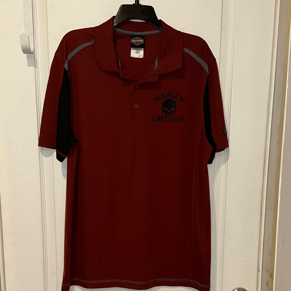 Harley-Davidson Men's Burgundy Polo Shirt
